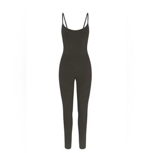 Skims Outdoor Cami Catsuit Washed Onyx Black - Sleeveless Jumpsuit Onesie